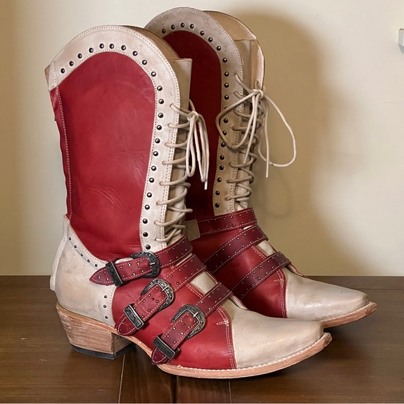 Freebird by Steven Shoes - Freebird Winnie Boots Red/multi | Size 12